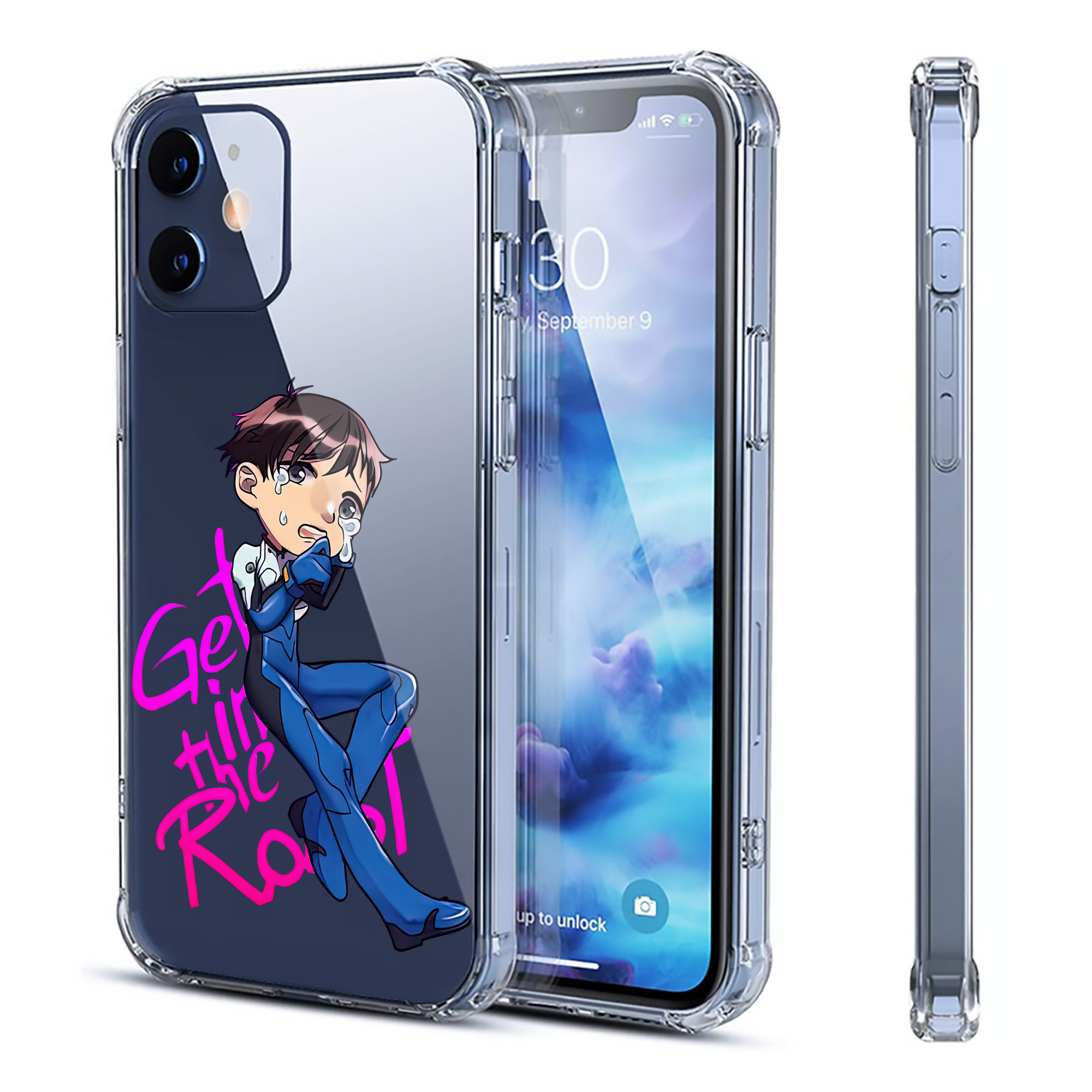 （画像用） EVA 新世紀エヴァンゲリオン 【iPhone 12シリーズ対応】透明スマホケース（クリアソフトケース）